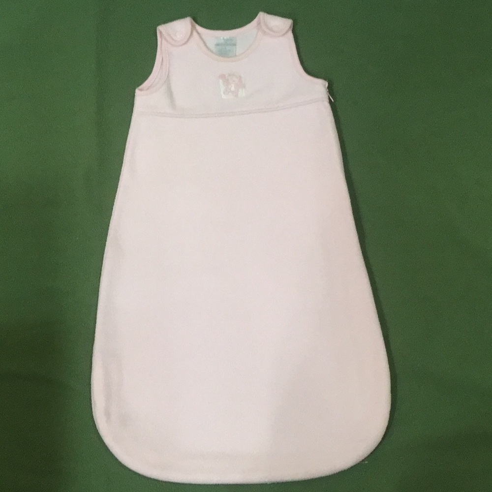 Pink fleece sleep sack